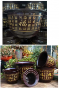 仿瓷花盆：Imitation porcelain flowerpot